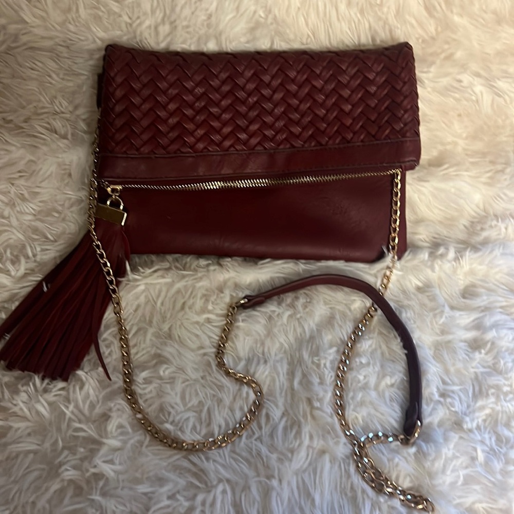 Madison West burgundy crossbody purse
